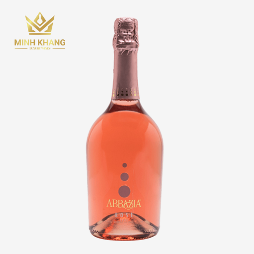 Rượu vang Ý Abbazia Moscato Sparkling Rosé Dolce sủi bọt đầy tinh tế