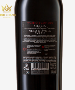 Rượu vang Ý Nero D’avola Syrah Terre Siciliane – Ngọt lịm như hương tình yêu