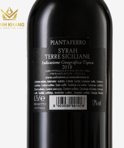 Rượu vang Ý Syrah Igt Terre Siciliane 13% – Hương vị nồng nàn sắc xuân