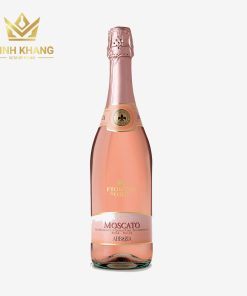 Rượu vang Ý Abbazia Fiorino d'Oro Moscato Rosé Dolce sủi hồng tinh tế