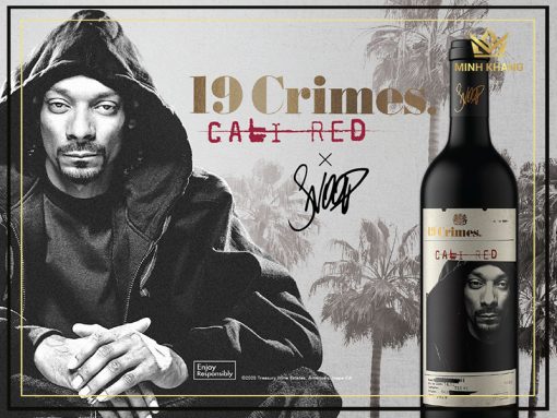 Rượu vang Mỹ 19 Crimes Snoop Cali Red, biểu tượng của sự tự do